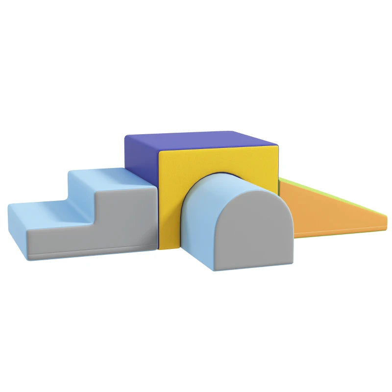 Multicolored 4-Piece Soft Play Set for Toddlers – Perfect for Active Play
