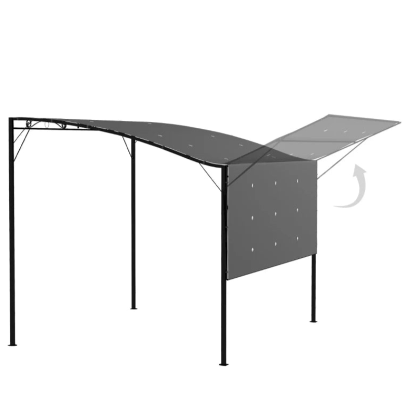 Extendable Canopy Metal Gazebo for Patio – Functional Outdoor Shelter, 3 x 2.5m