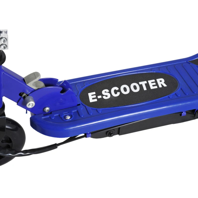 Folding Kids Electric Scooter Ride-On for Ages 7-14 – Safe Outdoor Fun in Blue and Black
