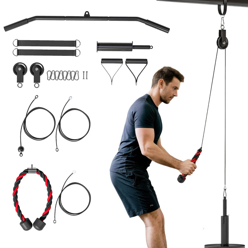 Pulley System for Weight Training – Cable Machine Attachment