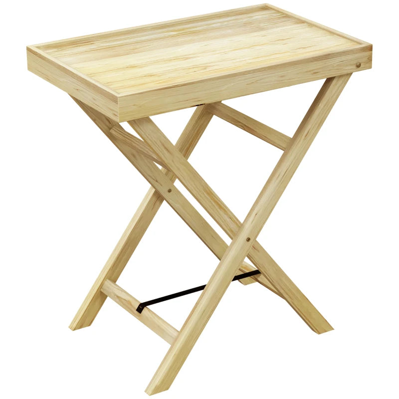 Durable Wooden Garden Table, 44 x 68cm – Perfect for Patio and Balcony