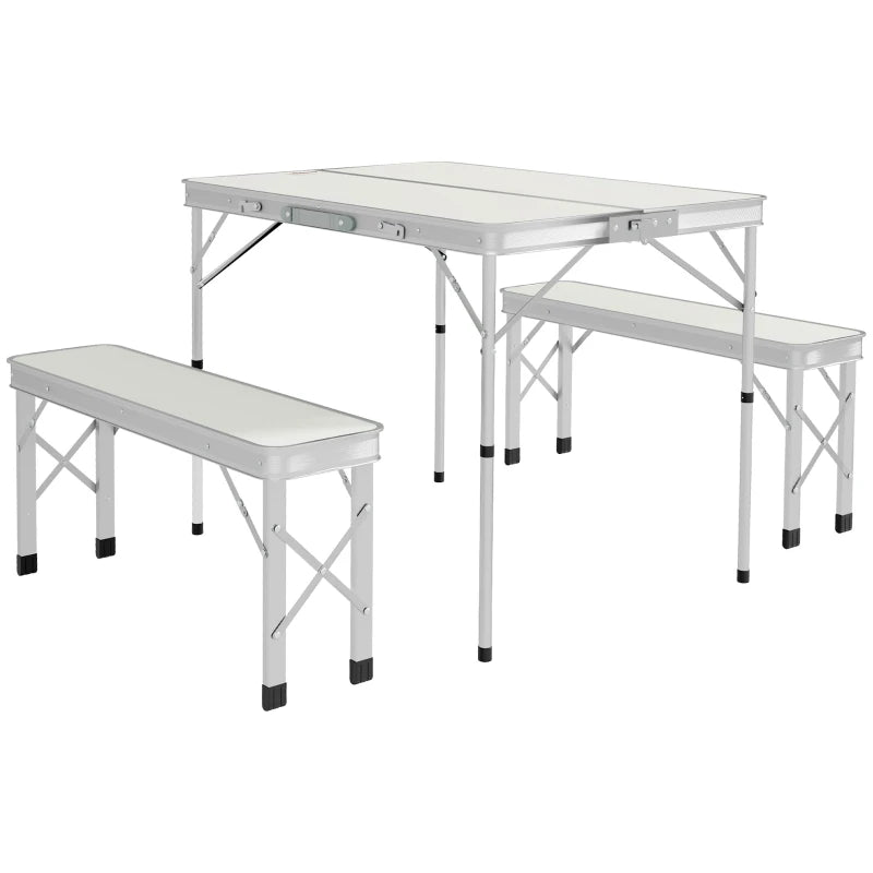Portable Folding Picnic Table & Bench Set, 3-Piece