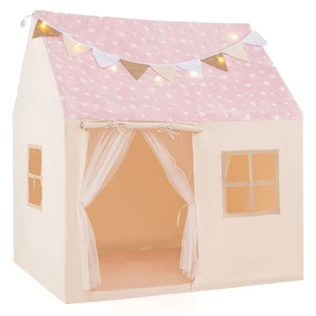 Toddler Indoor Playhouse with Glow in the Dark Star Design