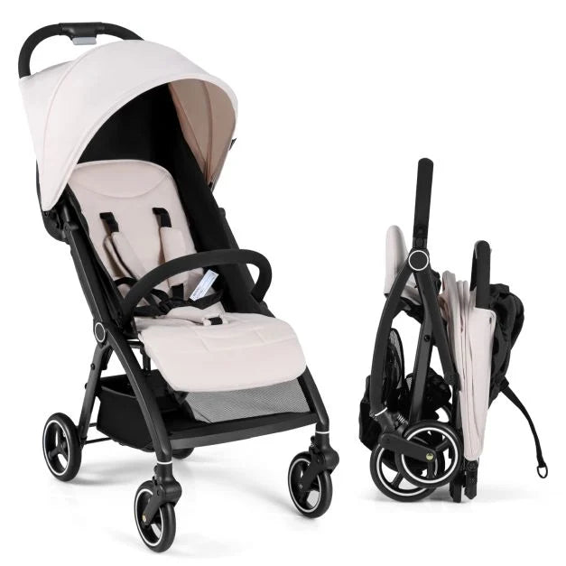Lightweight Foldable Baby Stroller with Adjustable Backrest & Canopy