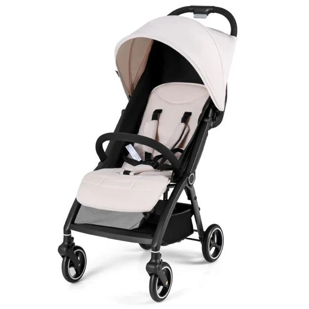 Lightweight Foldable Baby Stroller with Adjustable Backrest & Canopy