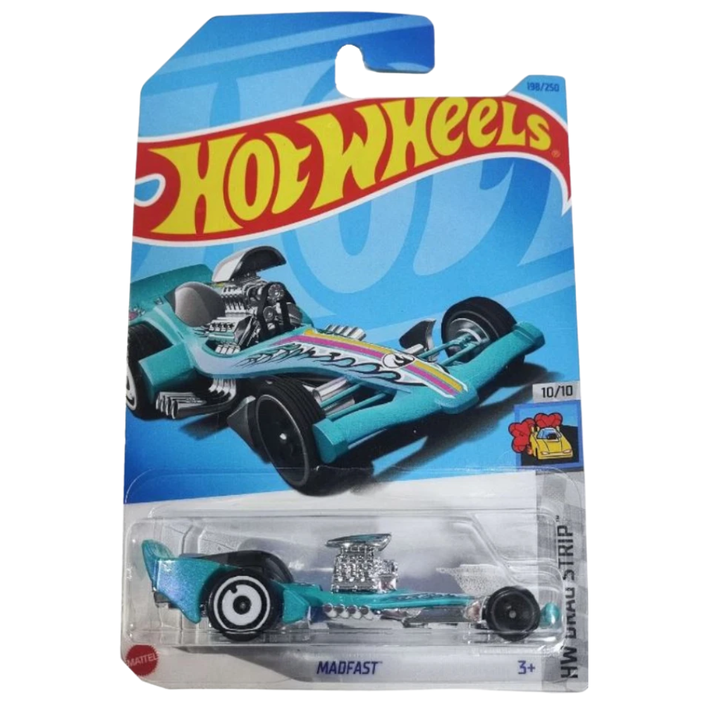 Hot Wheels Die-Cast Madfast Vehicle 1:64 Scale Turquoise Racing Car Toy Collectable Hkk99