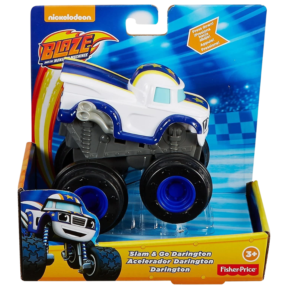 Blaze and the Monster Machines Darington Crushes Speed Vehicle Fisher-Price Toy Truck Play