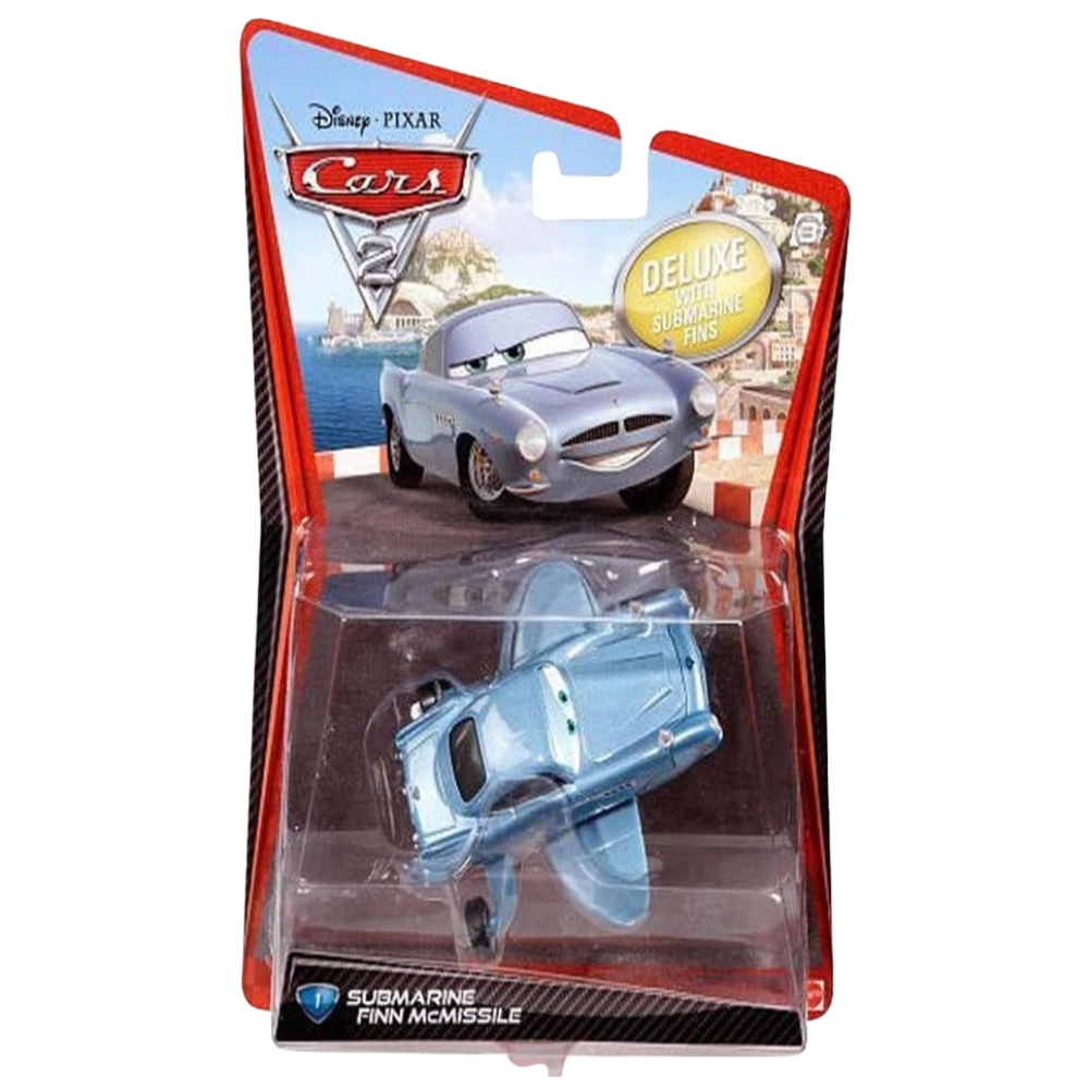 Disney Cars 2 Submarine Finn Mcmissile 1:55 Die-Cast Vehicle with Retractable Fins New Toy