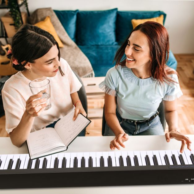 Portable 88-Key Electronic Piano, Suitable for Children Ages 3+, Digital Keyboard