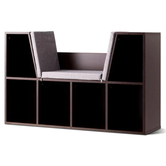 Modern Storage Organizer Cabinet with Comfortable Seat Cushion