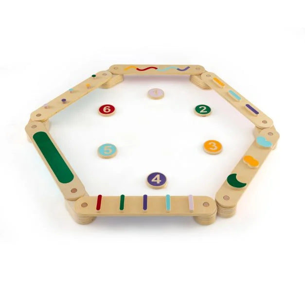 Montessori Stepping Stones & Balance Beam Set for Toddler Development