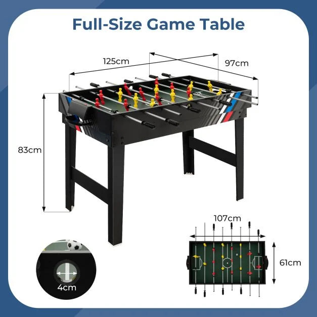 Multi Game Table 4-in-1 with Accessories for Home Playroom