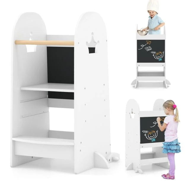 Kids Multi-Purpose Kitchen Standing Tower for Children