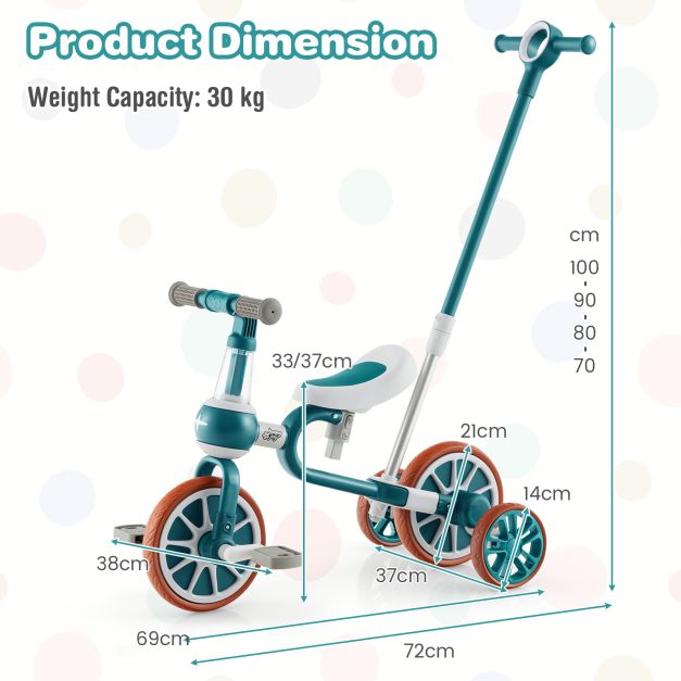 2. Multifunctional 4-in-1 Kids Training Balance Trike