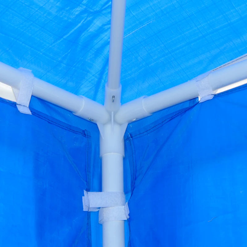 Blue Outdoor Marquee Tent with Sidewalls – Garden Gazebo for Patio Events, 3 x 4m