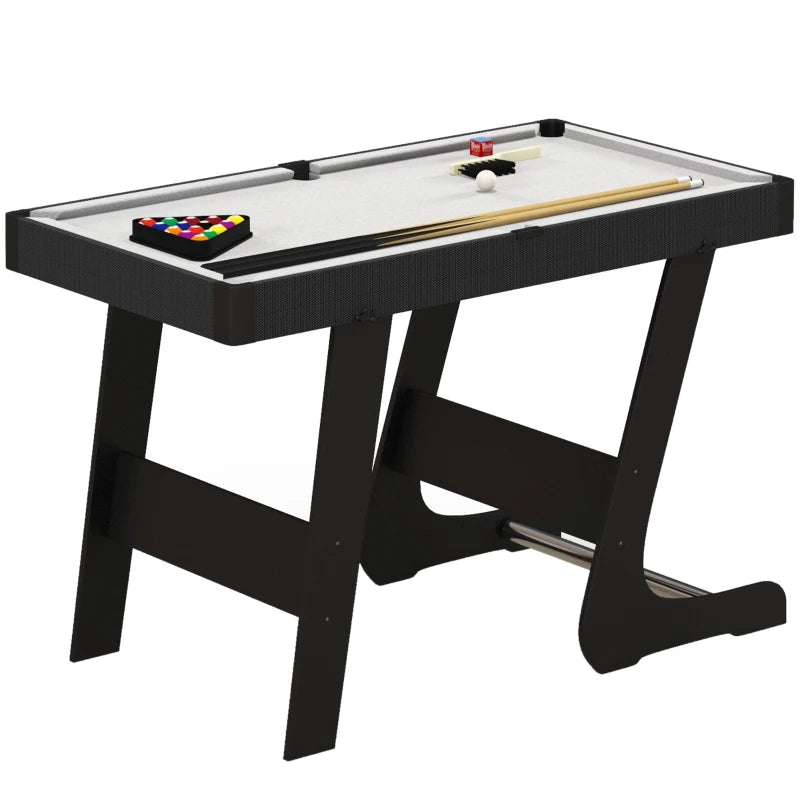 3.5ft Folding Pool Table – Grey Snooker Table with Accessories