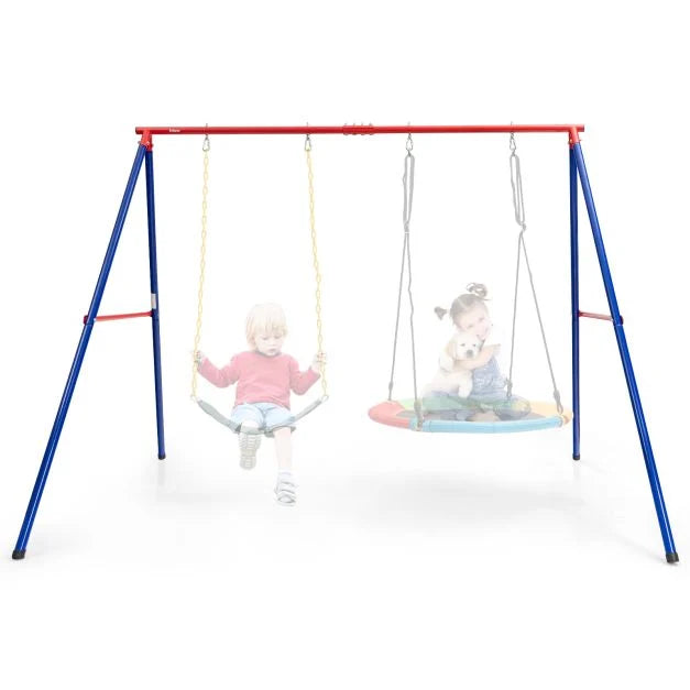 Sturdy Large Metal Swing Stand with Heavy-Duty A-Frame Design