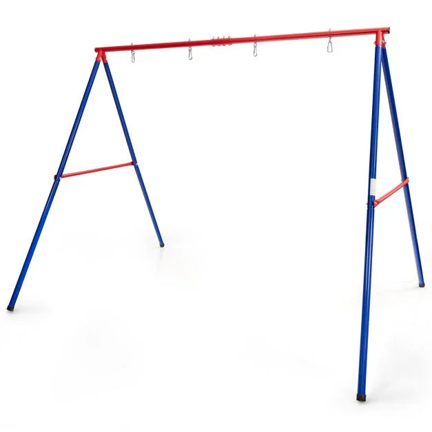 Sturdy Large Metal Swing Stand with Heavy-Duty A-Frame Design