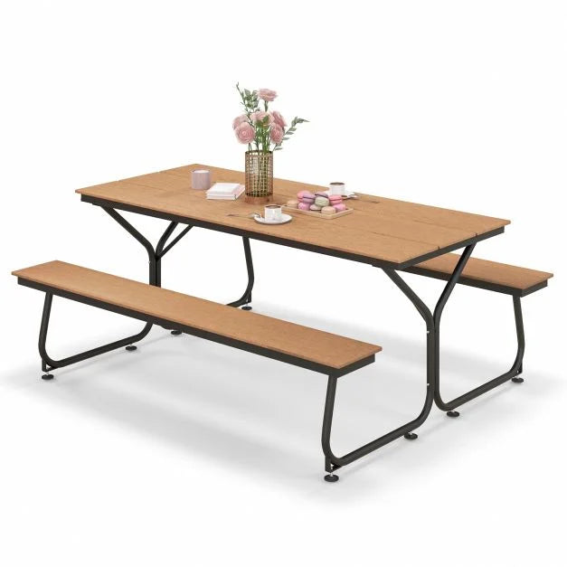 Patio Picnic Table Set for 6-8 People – Outdoor Furniture