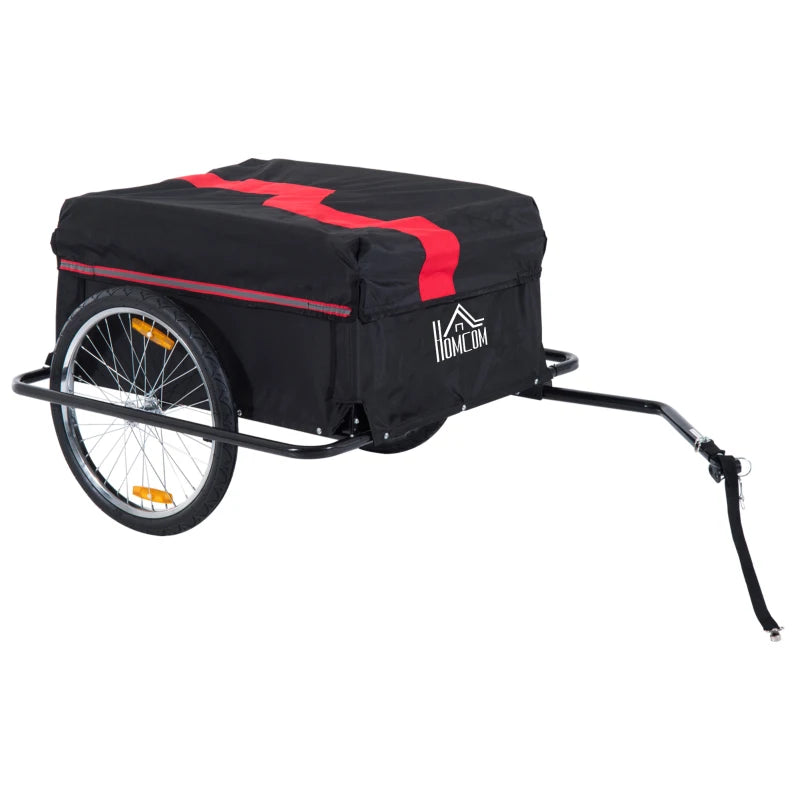 Large Cargo Trailer – Oxford Fabric, Folding Storage, Red