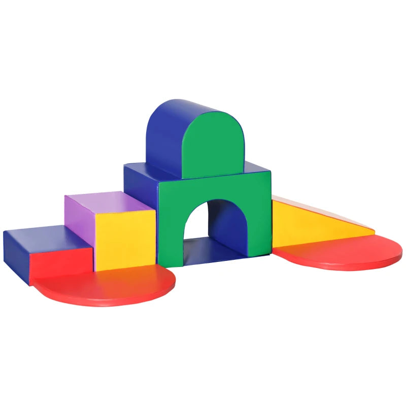 Seven-Piece Soft Playset for Toddlers – Multicoloured Kids Indoor Activity Set