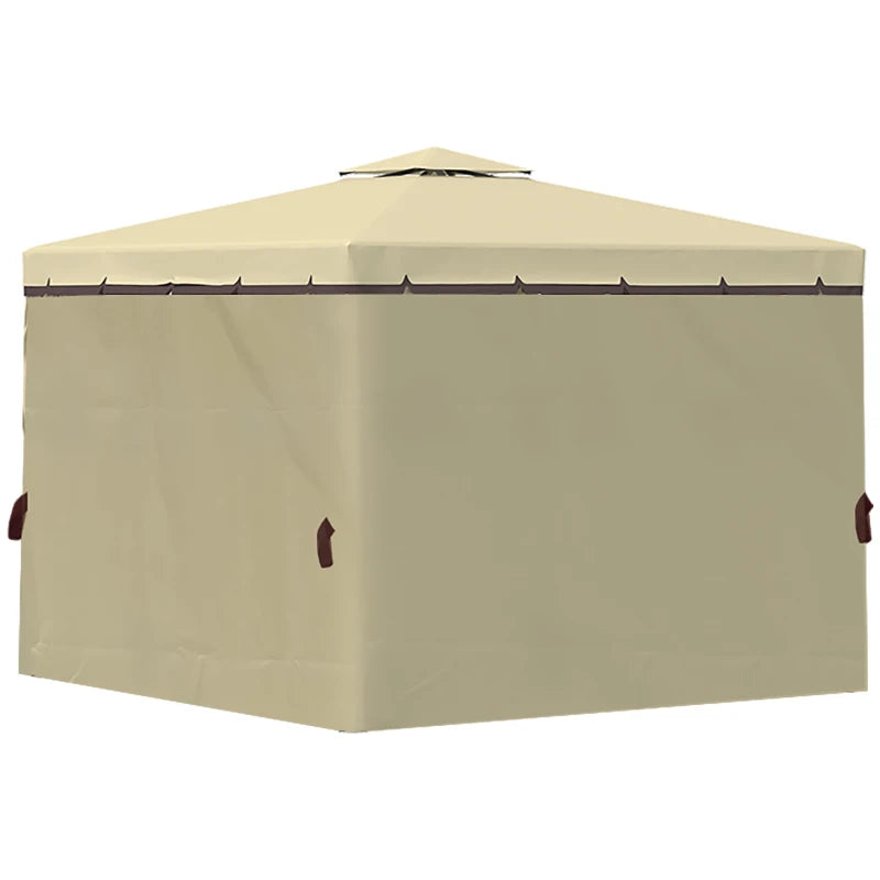 Garden Pavilion Tent Shelter with Mosquito Netting, Water Repellent Roof – 3x3m