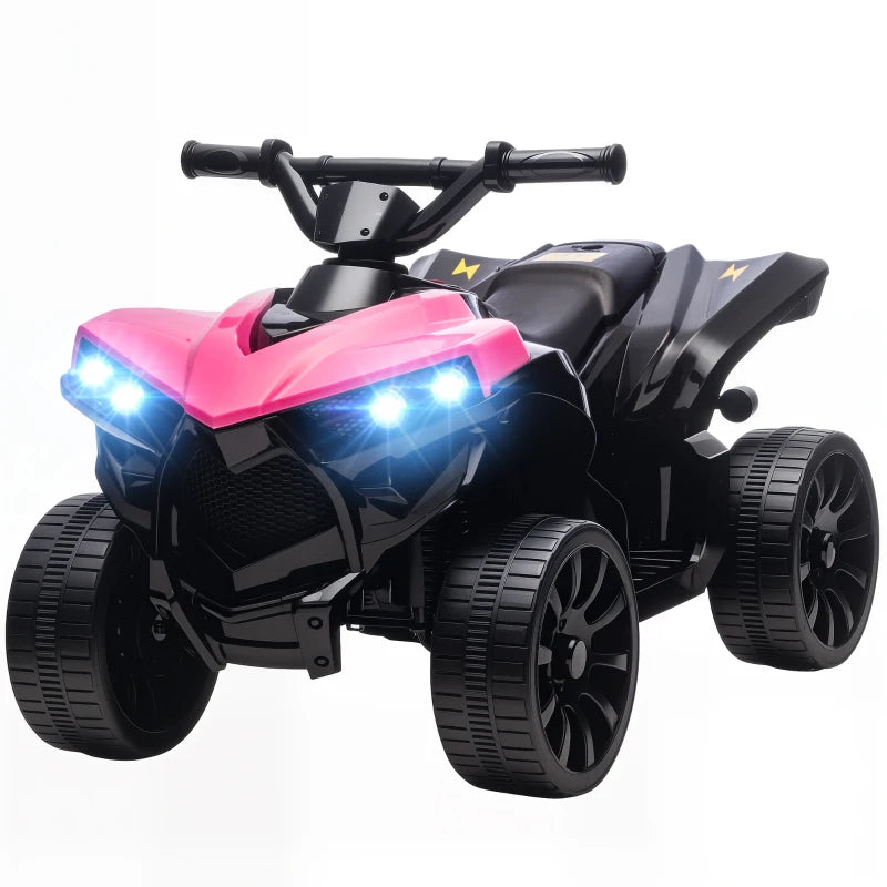 Children’s Electric Ride-On ATV 4-Wheeler with LED Lights & Sounds – Pink, 6V, Ages 3–8