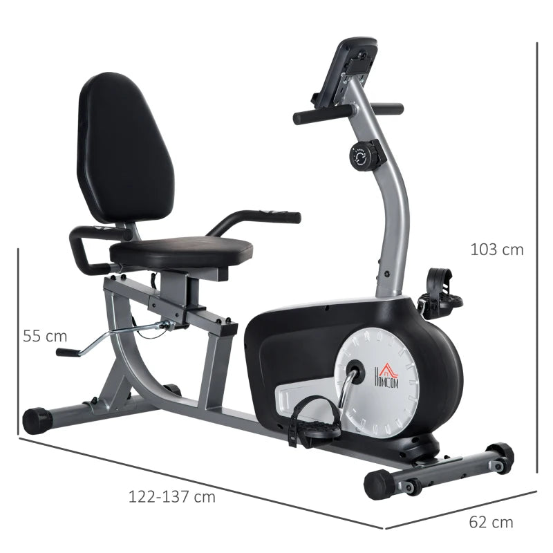 Home Gym Exercise Bike – Stationary, Adjustable, LCD Screen, Quiet Ride