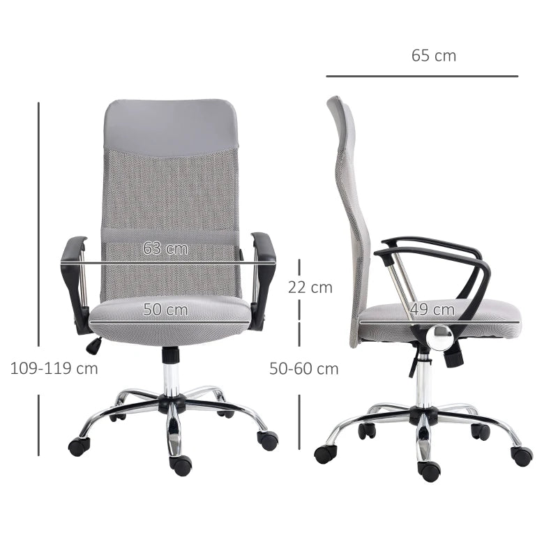 Mesh Office Chair – Ergonomic Design with Tilt & Height Adjustment