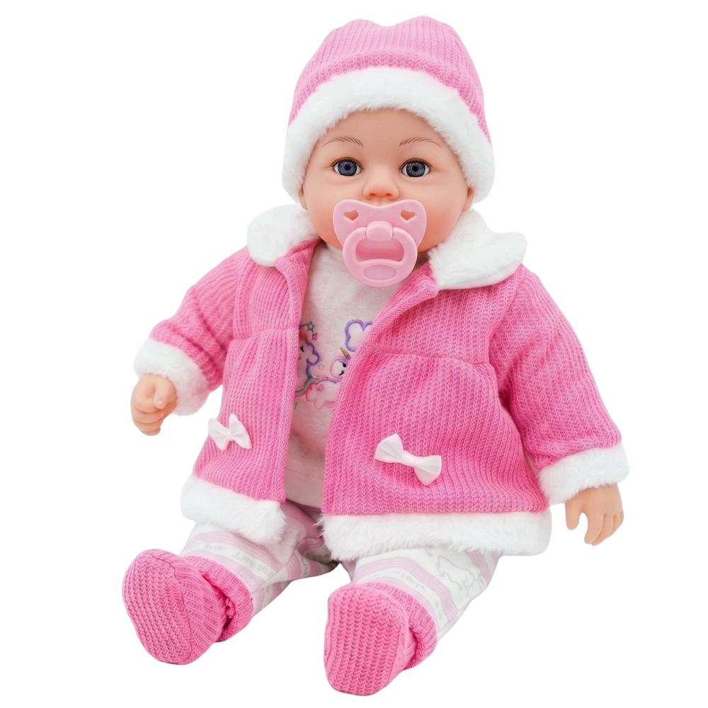 BiBi Doll 18" Soft Body Interactive Baby Doll or 2-Pack Doll Clothes Set Choose