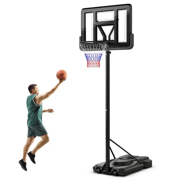 5.5–10FT Height-Adjustable Basketball Goal with 9 Positions