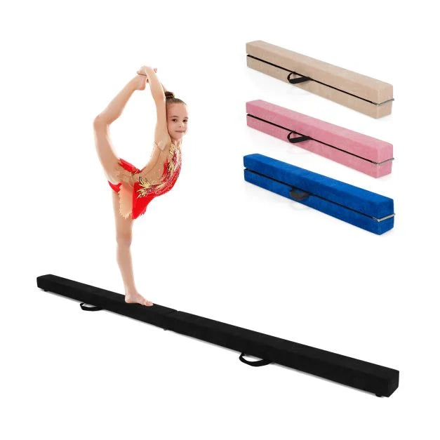 Kids’ Folding Gymnastics Beam with Carry Handles for Indoor & Outdoor Use