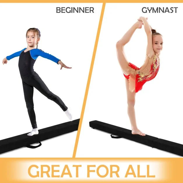 Kids’ Folding Gymnastics Beam with Carry Handles for Indoor & Outdoor Use