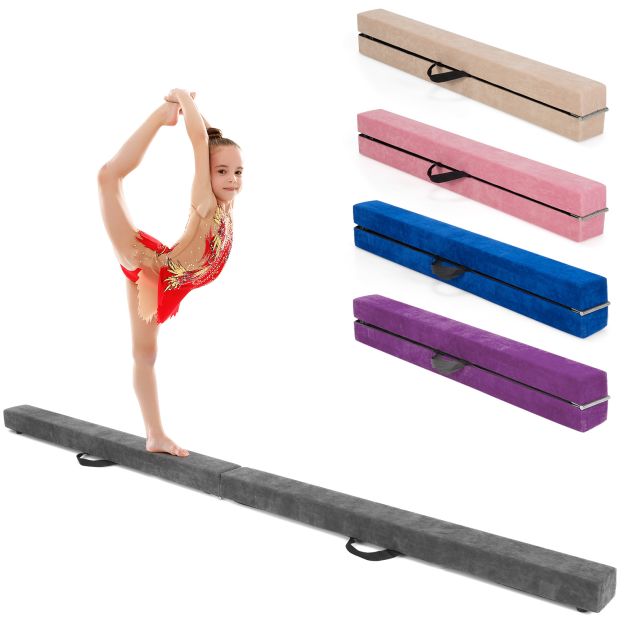 Kids’ Folding Gymnastics Beam with Carry Handles for Indoor & Outdoor Use