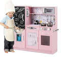 Toddler Role Play Kitchen with Accessories and Realistic Cooking Sounds