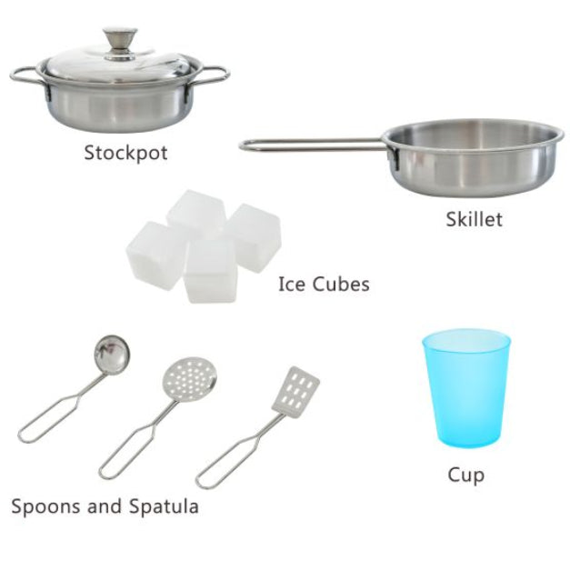 Toddler Role Play Kitchen with Accessories and Realistic Cooking Sounds