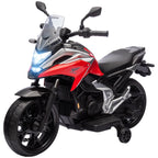 Licensed 12V Honda Kids Electric Motorbike with Music and Safety Lights, Red