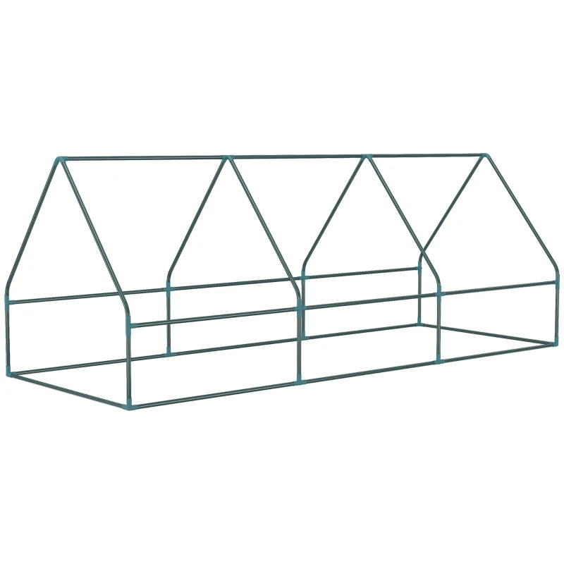 Portable Mini Polytunnel Greenhouse with Mesh Windows for Indoor & Outdoor Use, 240x90x90cm