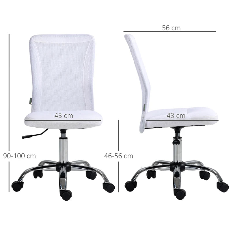 Mesh Study Chair – Adjustable Height & Rolling Swivel Wheels