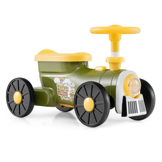 Kids Push Car Train with Sound Button & Storage