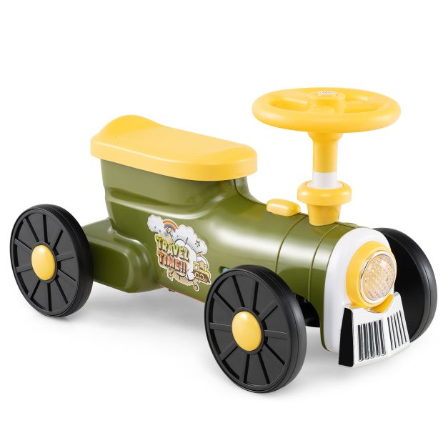 Kids Push Car Train with Sound Button & Storage