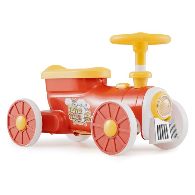 Kids Push Car Train with Sound Button & Storage
