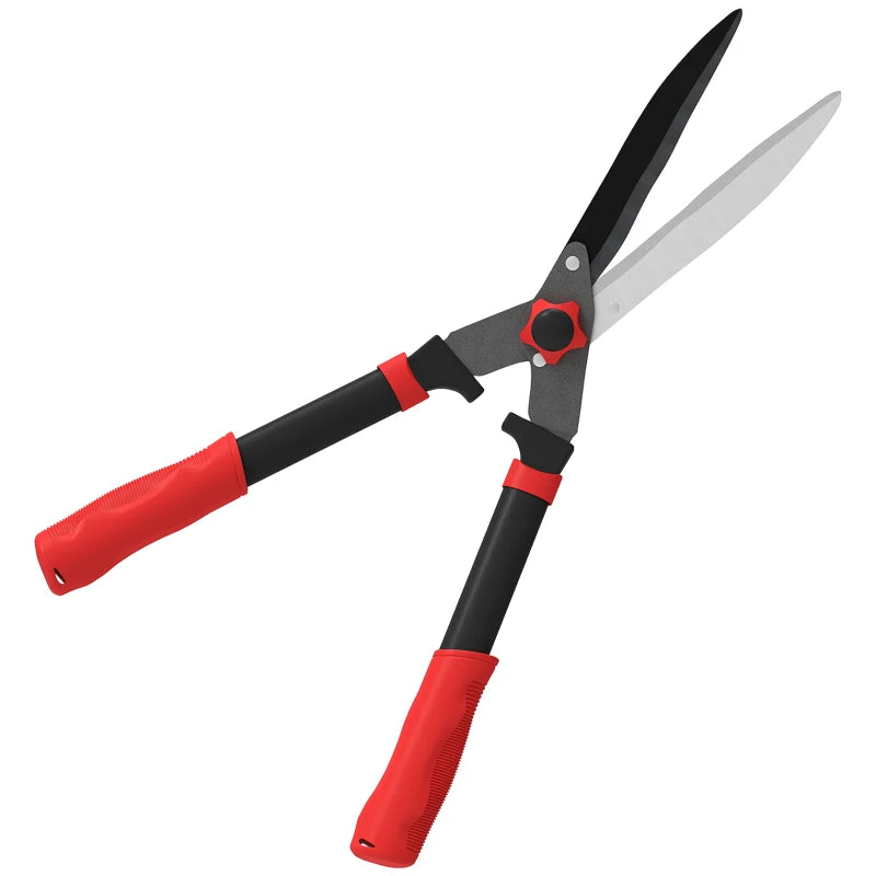 Heavy Duty Hedge Shears with Sharp Blades, Adjustable Tension & Comfortable Grip for Trimming – 63.5 cm