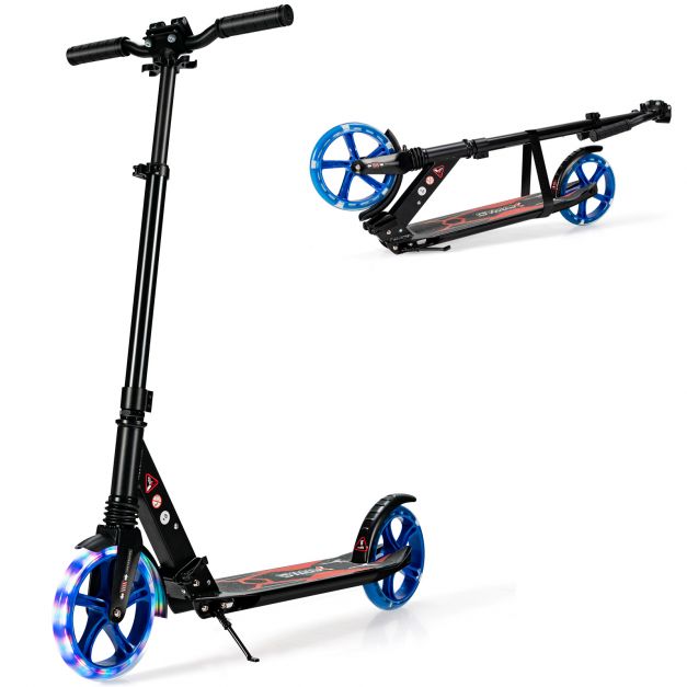 Folding Kick Scooter with Large Wheels – for Kids 8+, Teens & Adults