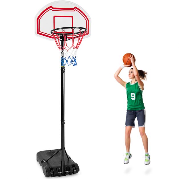 Adjustable Portable Basketball Hoop Stand for Indoor & Outdoor Use