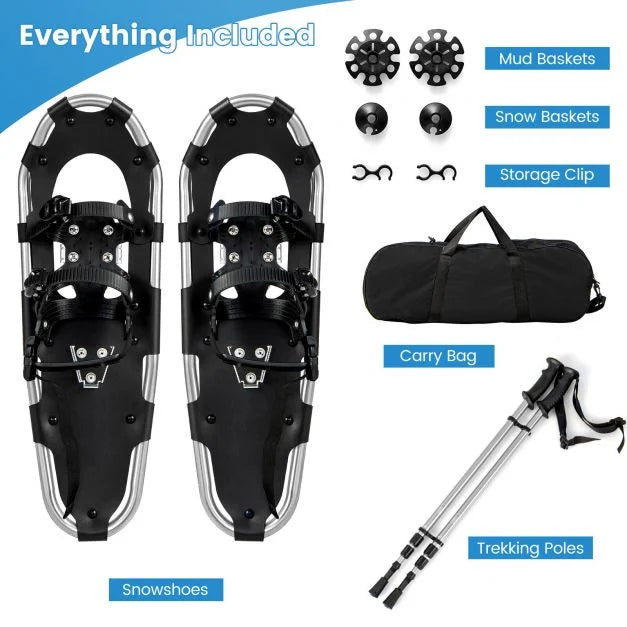 Lightweight Snowshoes 4-in-1 Terrain Style for Adults & Kids