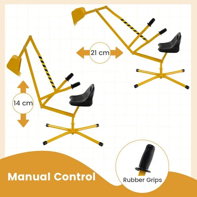 Sandbox Digger for Kids – 360° Rotatable Construction Toy