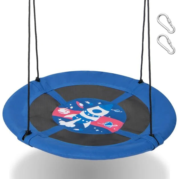 104cm Round Saucer Tree Swing with Heavy-Duty 600D Oxford Material