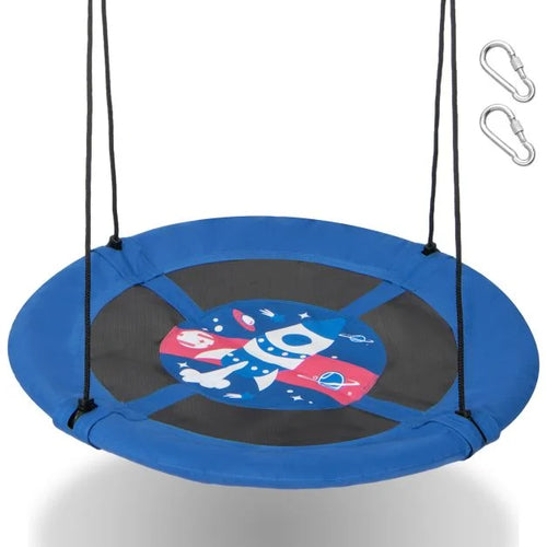 104cm Round Saucer Tree Swing with Heavy-Duty 600D Oxford Material