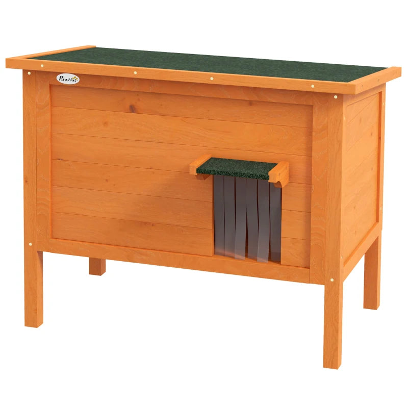 Wooden Cat House with Openable Roof – For Feral Cats